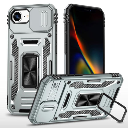 เคสโทรศัพท์ Armor PC + TPU Camera Shield, For iPhone 17e / 16e, For iPhone 17 Pro Max, For iPhone 17 Pro, For iPhone 17, For iPhone Air, For iPhone 16 Pro Max