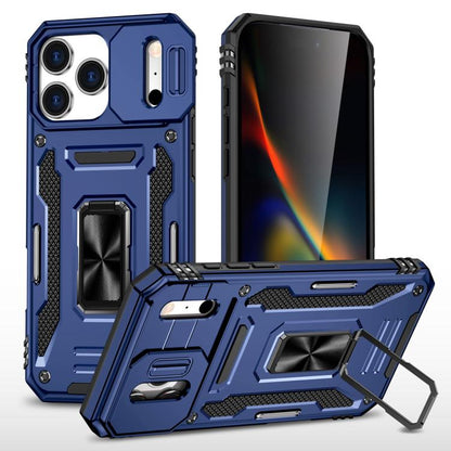 เคสโทรศัพท์ Armor PC + TPU Camera Shield, For iPhone 17e / 16e, For iPhone 17 Pro Max, For iPhone 17 Pro, For iPhone 17, For iPhone Air, For iPhone 16 Pro Max