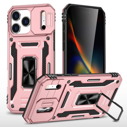 เคสโทรศัพท์ Armor PC + TPU Camera Shield, For iPhone 17e / 16e, For iPhone 17 Pro Max, For iPhone 17 Pro, For iPhone 17, For iPhone Air, For iPhone 16 Pro Max