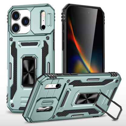 เคสโทรศัพท์ Armor PC + TPU Camera Shield, For iPhone 17e / 16e, For iPhone 17 Pro Max, For iPhone 17 Pro, For iPhone 17, For iPhone Air, For iPhone 16 Pro Max