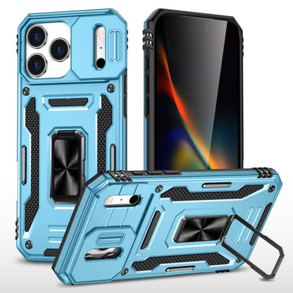 เคสโทรศัพท์ Armor PC + TPU Camera Shield, For iPhone 17e / 16e, For iPhone 17 Pro Max, For iPhone 17 Pro, For iPhone 17, For iPhone Air, For iPhone 16 Pro Max