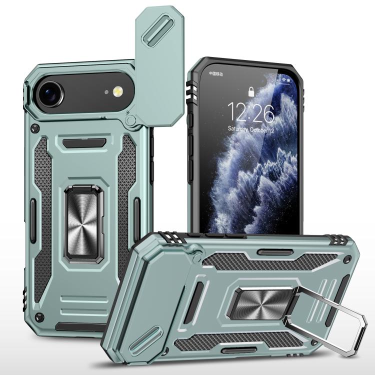 เคสโทรศัพท์ Armor PC + TPU Camera Shield, For iPhone 17e / 16e, For iPhone 17 Pro Max, For iPhone 17 Pro, For iPhone 17, For iPhone Air, For iPhone 16 Pro Max