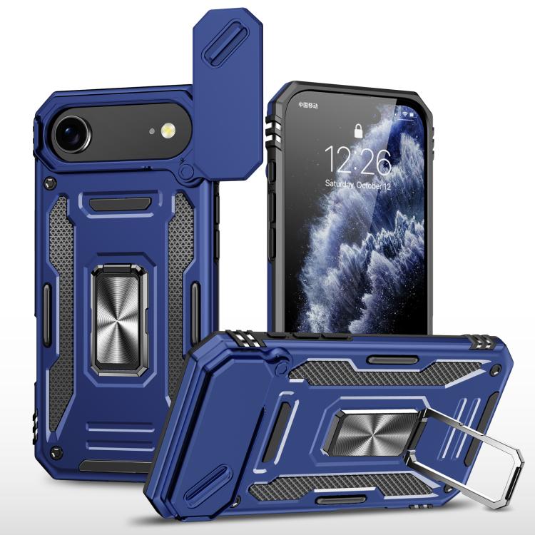 เคสโทรศัพท์ Armor PC + TPU Camera Shield, For iPhone 17e / 16e, For iPhone 17 Pro Max, For iPhone 17 Pro, For iPhone 17, For iPhone Air, For iPhone 16 Pro Max