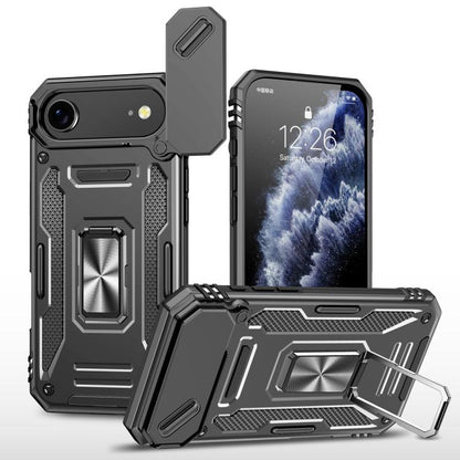 เคสโทรศัพท์ Armor PC + TPU Camera Shield, For iPhone 17e / 16e, For iPhone 17 Pro Max, For iPhone 17 Pro, For iPhone 17, For iPhone Air, For iPhone 16 Pro Max