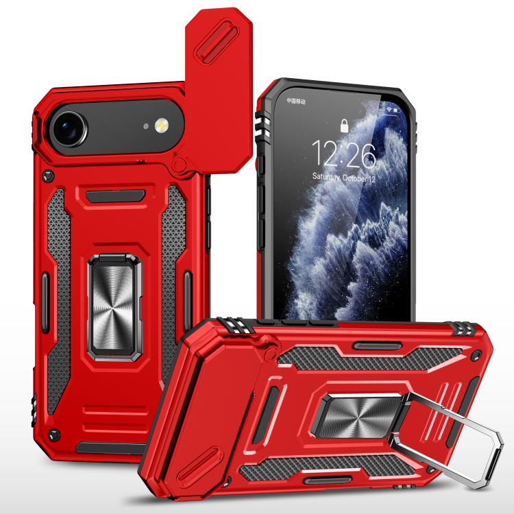 เคสโทรศัพท์ Armor PC + TPU Camera Shield, For iPhone 17e / 16e, For iPhone 17 Pro Max, For iPhone 17 Pro, For iPhone 17, For iPhone Air, For iPhone 16 Pro Max
