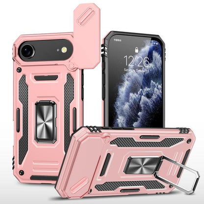 เคสโทรศัพท์ Armor PC + TPU Camera Shield, For iPhone 17e / 16e, For iPhone 17 Pro Max, For iPhone 17 Pro, For iPhone 17, For iPhone Air, For iPhone 16 Pro Max