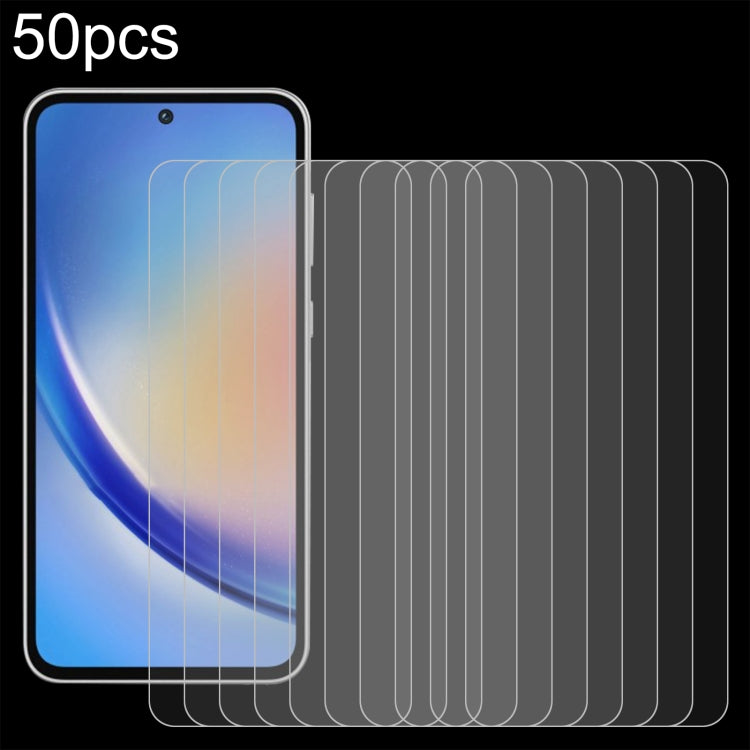 50 ชิ้น 0.26 มม. 9H 2.5D ฟิล์มกระจกนิรภัย, For Samsung Galaxy M06 5G, For Samsung Galaxy F06 5G, For Samsung Galaxy A06 5G, For Samsung Galaxy A35 / M35 / A36, For Samsung Galaxy A05s / M14 4G, For Samsung Galaxy F14 4G, For Samsung Galaxy S24 FE 5G   ...