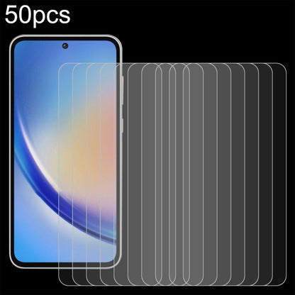 50 ชิ้น 0.26 มม. 9H 2.5D ฟิล์มกระจกนิรภัย, For Samsung Galaxy M06 5G, For Samsung Galaxy F06 5G, For Samsung Galaxy A06 5G, For Samsung Galaxy A35 / M35 / A36, For Samsung Galaxy A05s / M14 4G, For Samsung Galaxy F14 4G, For Samsung Galaxy S24 FE 5G   ...