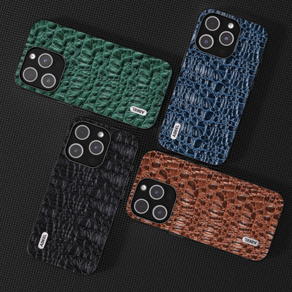 ABEEL เคสโทรศัพท์หนังแท้ Canopy Black Edge, For iPhone 15 Pro Max, For iPhone 15 Pro, For iPhone 15 Plus, For iPhone 15