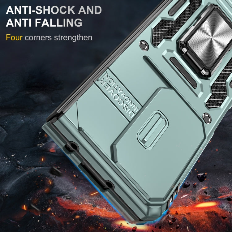 เคสโทรศัพท์ Armor PC + TPU Camera Shield, For Samsung Galaxy Z Fold5 5G, For Samsung Galaxy Z Flip5 5G
