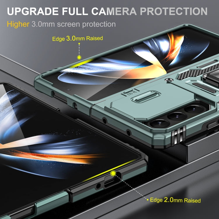 เคสโทรศัพท์ Armor PC + TPU Camera Shield, For Samsung Galaxy Z Fold5 5G, For Samsung Galaxy Z Flip5 5G