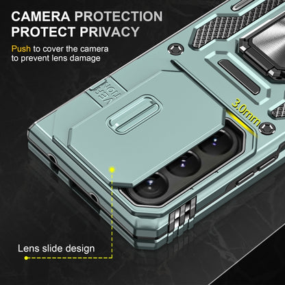 เคสโทรศัพท์ Armor PC + TPU Camera Shield, For Samsung Galaxy Z Fold5 5G, For Samsung Galaxy Z Flip5 5G