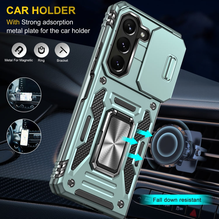 เคสโทรศัพท์ Armor PC + TPU Camera Shield, For Samsung Galaxy Z Fold5 5G, For Samsung Galaxy Z Flip5 5G