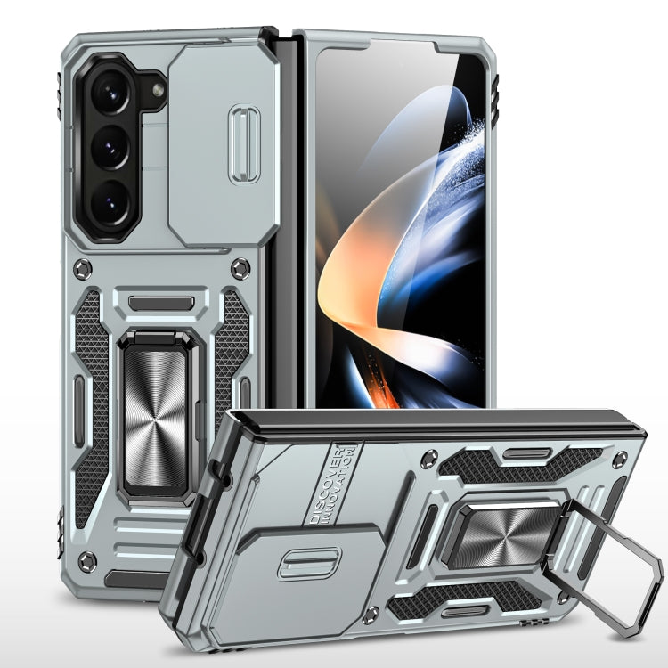 เคสโทรศัพท์ Armor PC + TPU Camera Shield, For Samsung Galaxy Z Fold5 5G, For Samsung Galaxy Z Flip5 5G