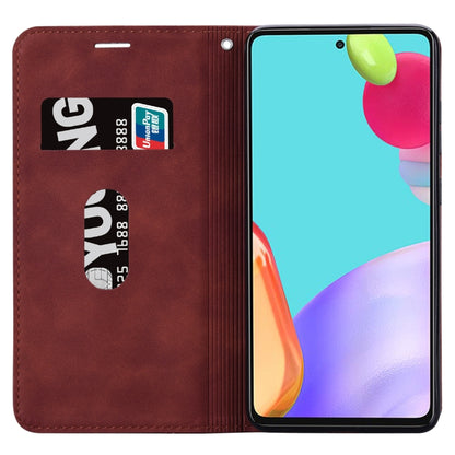 Frosted Business เคสโทรศัพท์ PU พลิกแนวนอนแม่เหล็ก, For Huawei nova Y61/Enjoy 50z, For Huawei nova Y70 / Y70 Plus, For Huawei nova 9 SE 4G/5G
