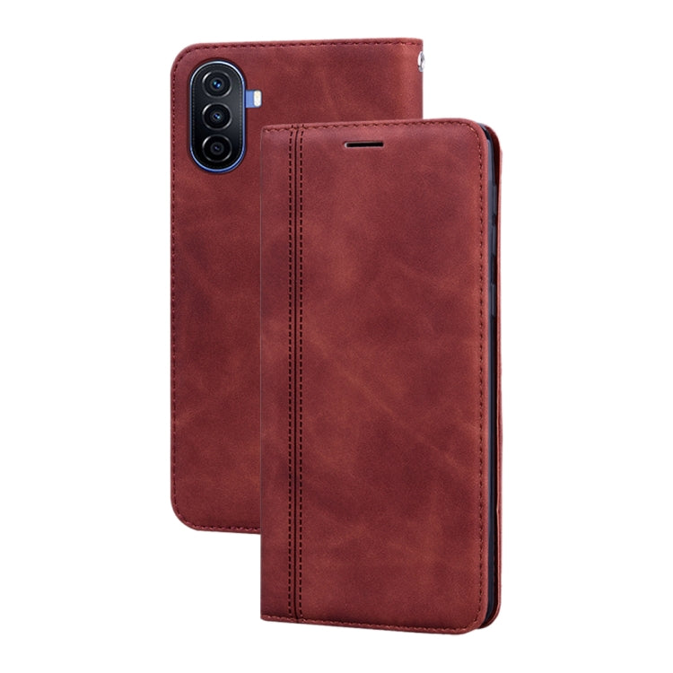 Frosted Business เคสโทรศัพท์ PU พลิกแนวนอนแม่เหล็ก, For Huawei nova Y61/Enjoy 50z, For Huawei nova Y70 / Y70 Plus, For Huawei nova 9 SE 4G/5G