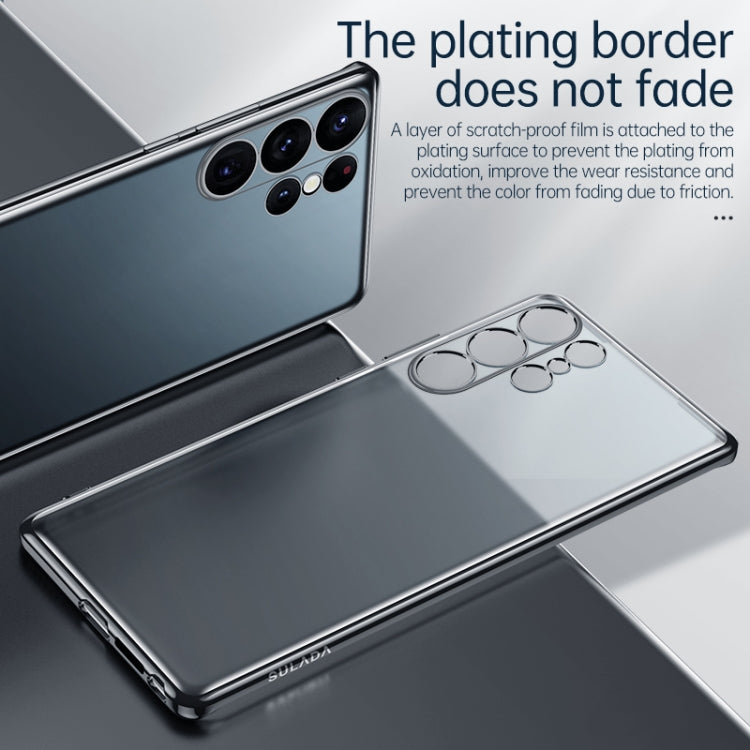 SULADA เคสโทรศัพท์ TPU Frosted Electroplating, For Samsung Galaxy S23 Ultra 5G, For Samsung Galaxy S23 5G