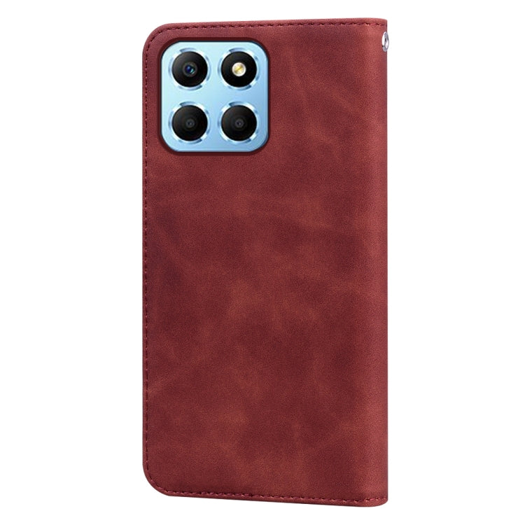 Frosted Business เคสโทรศัพท์ PU พลิกแนวนอนแม่เหล็ก, For Honor X8 5G/Play6C 5G/X6 4G/X6S/70 Lite, For Honor X7a/Play7T, For Honor 50 SE, For Honor X8a, For Honor X9b