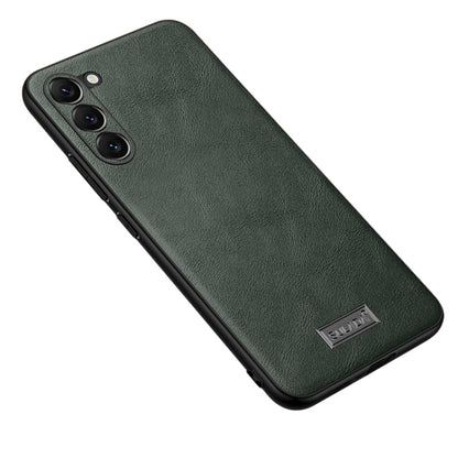 SULADA กันกระแทก TPU + เคสโทรศัพท์หนังแฮนด์เมด, For Samsung Galaxy S23 5G