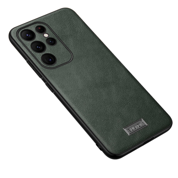 SULADA กันกระแทก TPU + เคสโทรศัพท์หนังแฮนด์เมด, For Samsung Galaxy S25 5G, For Samsung Galaxy S25+ 5G, For Samsung Galaxy S25 Ultra 5G, For Samsung Galaxy S24 Ultra 5G, For Samsung Galaxy S24+ 5G, For Samsung Galaxy S24 5G, For Samsung Galaxy S23 Ultra...