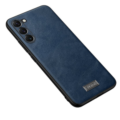 SULADA กันกระแทก TPU + เคสโทรศัพท์หนังแฮนด์เมด, For Samsung Galaxy S25 5G, For Samsung Galaxy S25+ 5G, For Samsung Galaxy S25 Ultra 5G, For Samsung Galaxy S24 Ultra 5G, For Samsung Galaxy S24+ 5G, For Samsung Galaxy S24 5G, For Samsung Galaxy S23 Ultra...