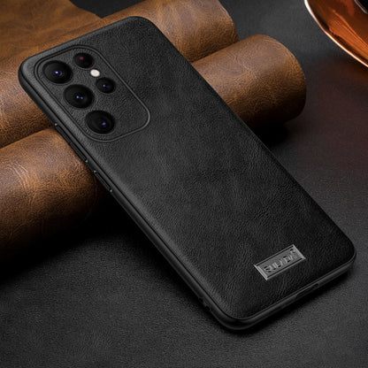 SULADA กันกระแทก TPU + เคสโทรศัพท์หนังแฮนด์เมด, For Samsung Galaxy S25 5G, For Samsung Galaxy S25+ 5G, For Samsung Galaxy S25 Ultra 5G, For Samsung Galaxy S24 Ultra 5G, For Samsung Galaxy S24+ 5G, For Samsung Galaxy S24 5G, For Samsung Galaxy S23 Ultra...