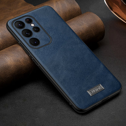 SULADA กันกระแทก TPU + เคสโทรศัพท์หนังแฮนด์เมด, For Samsung Galaxy S25 5G, For Samsung Galaxy S25+ 5G, For Samsung Galaxy S25 Ultra 5G, For Samsung Galaxy S24 Ultra 5G, For Samsung Galaxy S24+ 5G, For Samsung Galaxy S24 5G, For Samsung Galaxy S23 Ultra...