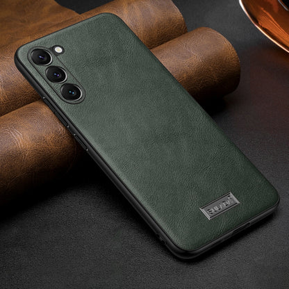 SULADA กันกระแทก TPU + เคสโทรศัพท์หนังแฮนด์เมด, For Samsung Galaxy S25 5G, For Samsung Galaxy S25+ 5G, For Samsung Galaxy S25 Ultra 5G, For Samsung Galaxy S24 Ultra 5G, For Samsung Galaxy S24+ 5G, For Samsung Galaxy S24 5G, For Samsung Galaxy S23 Ultra...
