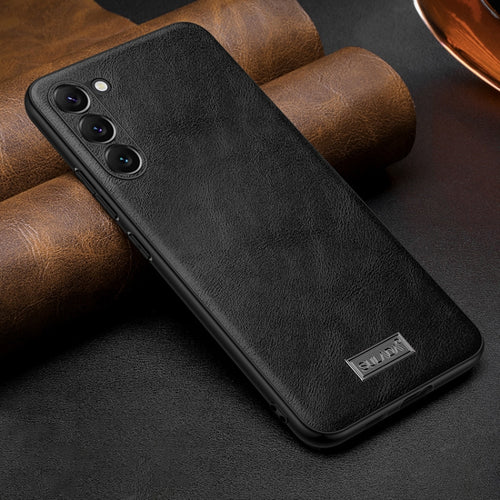 SULADA กันกระแทก TPU + เคสโทรศัพท์หนังแฮนด์เมด, For Samsung Galaxy S25 5G, For Samsung Galaxy S25+ 5G, For Samsung Galaxy S25 Ultra 5G, For Samsung Galaxy S24 Ultra 5G, For Samsung Galaxy S24+ 5G, For Samsung Galaxy S24 5G, For Samsung Galaxy S23 Ultra...