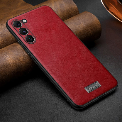 SULADA กันกระแทก TPU + เคสโทรศัพท์หนังแฮนด์เมด, For Samsung Galaxy S25 5G, For Samsung Galaxy S25+ 5G, For Samsung Galaxy S25 Ultra 5G, For Samsung Galaxy S24 Ultra 5G, For Samsung Galaxy S24+ 5G, For Samsung Galaxy S24 5G, For Samsung Galaxy S23 Ultra...