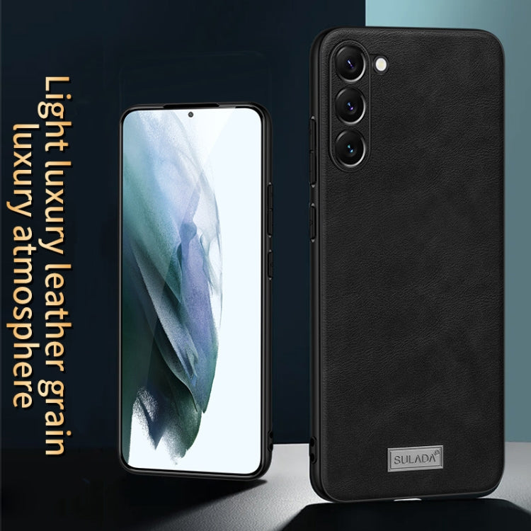 SULADA กันกระแทก TPU + เคสโทรศัพท์หนังแฮนด์เมด, For Samsung Galaxy S25 5G, For Samsung Galaxy S25+ 5G, For Samsung Galaxy S25 Ultra 5G, For Samsung Galaxy S24 Ultra 5G, For Samsung Galaxy S24+ 5G, For Samsung Galaxy S24 5G, For Samsung Galaxy S23 Ultra...