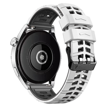 สายนาฬิกาซิลิโคนสองสีรูสองแถวขนาด 22 มม, For Huawei Watch4 / 4 Pro / Watch3 / 3 Pro