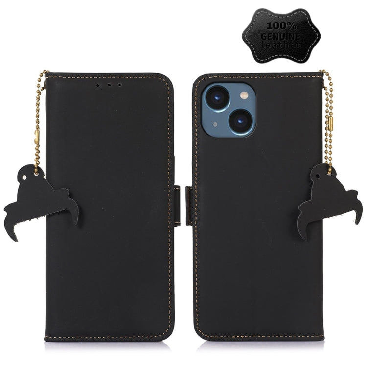 ซองโทรศัพท์หนัง RFID แม่เหล็กหนังแท้, For iPhone 16 Pro Max, For iPhone 16 Pro, For iPhone 15 Pro Max, For iPhone 15 Pro, For iPhone 15 Plus, For iPhone 15