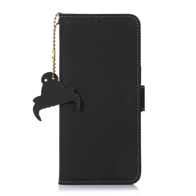 ซองโทรศัพท์หนัง RFID แม่เหล็กหนังแท้, For iPhone 16 Pro Max, For iPhone 16 Pro, For iPhone 15 Pro Max, For iPhone 15 Pro, For iPhone 15 Plus, For iPhone 15