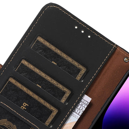 ซองโทรศัพท์หนัง RFID แม่เหล็กหนังแท้, For iPhone 16 Pro Max, For iPhone 16 Pro, For iPhone 15 Pro Max, For iPhone 15 Pro, For iPhone 15 Plus, For iPhone 15