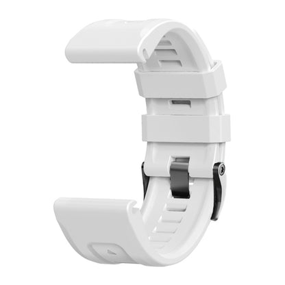 สายนาฬิกาซิลิโคนหัวเข็มขัดเหล็กสีดำแบบสกรู, For Garmin Forerunner 965 / 955 / 945 / 935, For Garmin Tactix 7 Pro / Fenix 7X  / 6X Pro