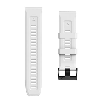 สายนาฬิกาซิลิโคนหัวเข็มขัดเหล็กสีดำแบบสกรู, For Garmin Forerunner 965 / 955 / 945 / 935, For Garmin Tactix 7 Pro / Fenix 7X  / 6X Pro