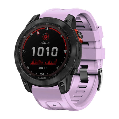 สายนาฬิกาซิลิโคนหัวเข็มขัดเหล็กสีดำแบบสกรู, For Garmin Forerunner 965 / 955 / 945 / 935, For Garmin Tactix 7 Pro / Fenix 7X  / 6X Pro