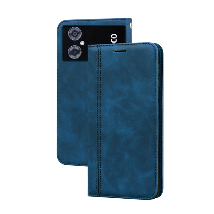 Frosted ธุรกิจแม่เหล็กพลิกแนวนอนกรณีโทรศัพท์ PU, For Xiaomi Poco M4 5G/Poco M5/Redmi Note 11R, For Xiaomi Poco C40, For Xiaomi Redmi 10A 4G