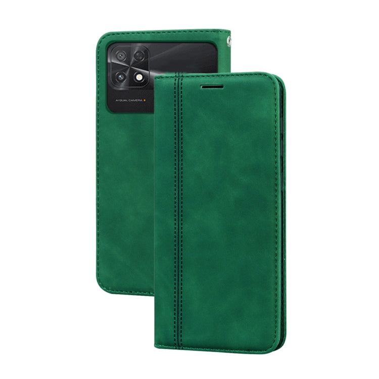 Frosted ธุรกิจแม่เหล็กพลิกแนวนอนกรณีโทรศัพท์ PU, For Xiaomi Poco M4 5G/Poco M5/Redmi Note 11R, For Xiaomi Poco C40, For Xiaomi Redmi 10A 4G