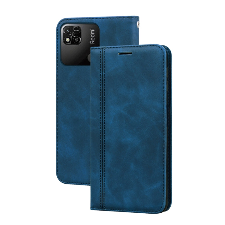 Frosted ธุรกิจแม่เหล็กพลิกแนวนอนกรณีโทรศัพท์ PU, For Xiaomi Poco M4 5G/Poco M5/Redmi Note 11R, For Xiaomi Poco C40, For Xiaomi Redmi 10A 4G
