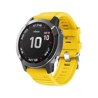 สายนาฬิกาซิลิโคนหัวเข็มขัดเหล็กสีเงินสกรู, For Garmin Forerunner 965 / 955 / 945 / 935, For Garmin Tactix 7 Pro / Fenix 7X / 6X Pro