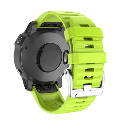 สายนาฬิกาซิลิโคนหัวเข็มขัดเหล็กสีเงินสกรู, For Garmin Forerunner 965 / 955 / 945 / 935, For Garmin Tactix 7 Pro / Fenix 7X / 6X Pro