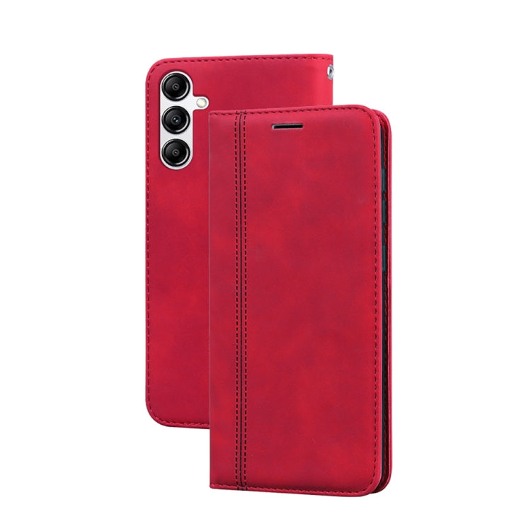 Frosted Business เคสโทรศัพท์ PU พลิกแนวนอนแม่เหล็ก, ForSamsung Galaxy S24 Ultra, For Samsung Galaxy S24+, For Samsung Galaxy S24, For Samsung Galaxy A05, For Samsung Galaxy A24 4G, For Samsung Galaxy A14 4G / 5G, For Samsung Galaxy A34 5G              ...