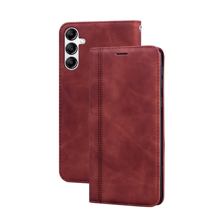 Frosted Business เคสโทรศัพท์ PU พลิกแนวนอนแม่เหล็ก, ForSamsung Galaxy S24 Ultra, For Samsung Galaxy S24+, For Samsung Galaxy S24, For Samsung Galaxy A05, For Samsung Galaxy A24 4G, For Samsung Galaxy A14 4G / 5G, For Samsung Galaxy A34 5G              ...