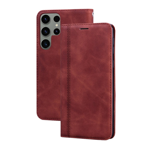 Frosted Business เคสโทรศัพท์ PU พลิกแนวนอนแม่เหล็ก, For Samsung Galaxy S23 Ultra 5G, For Samsung Galaxy S23+ 5G, For Samsung Galaxy S23 5G, For Samsung Galaxy A03s