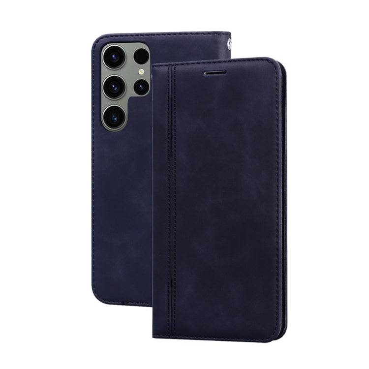 Frosted Business เคสโทรศัพท์ PU พลิกแนวนอนแม่เหล็ก, For Samsung Galaxy S23 Ultra 5G, For Samsung Galaxy S23+ 5G, For Samsung Galaxy S23 5G, For Samsung Galaxy A03s