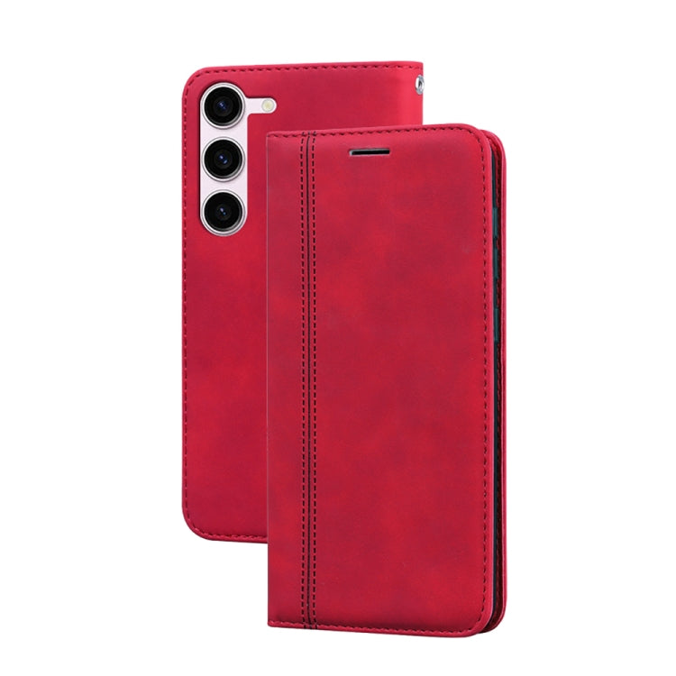 Frosted Business เคสโทรศัพท์ PU พลิกแนวนอนแม่เหล็ก, For Samsung Galaxy S23 Ultra 5G, For Samsung Galaxy S23+ 5G, For Samsung Galaxy S23 5G, For Samsung Galaxy A03s