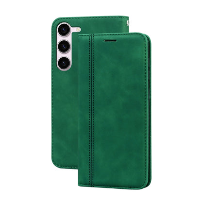 Frosted Business เคสโทรศัพท์ PU พลิกแนวนอนแม่เหล็ก, For Samsung Galaxy S23 Ultra 5G, For Samsung Galaxy S23+ 5G, For Samsung Galaxy S23 5G, For Samsung Galaxy A03s