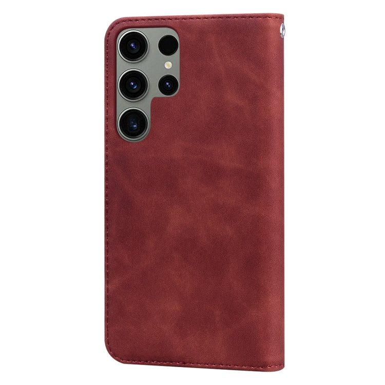 Frosted Business เคสโทรศัพท์ PU พลิกแนวนอนแม่เหล็ก, ForSamsung Galaxy S24 Ultra, For Samsung Galaxy S24+, For Samsung Galaxy S24, For Samsung Galaxy A05, For Samsung Galaxy A24 4G, For Samsung Galaxy A14 4G / 5G, For Samsung Galaxy A34 5G              ...